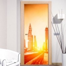Mur Porte Decal Dubai City
