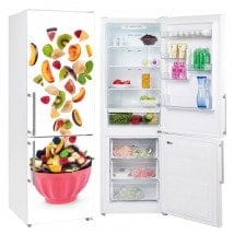 Autocollants de refrigeration avec un bol de fruits