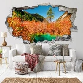 Autocollants 3D couleur nature