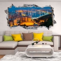 Vinyle 3D panoramique Málaga Espagne