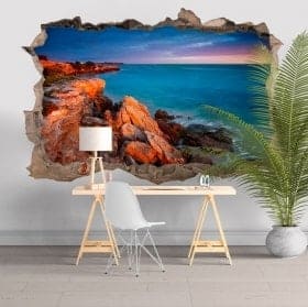 Autocollants 3D Sunset Coast Ankara