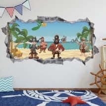 Autocollants 3D Pirates des Caraïbes
