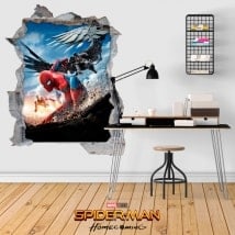 Autocollants en 3D spiderman homecoming