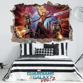 Autocollants 3D gardiens de la galaxie 2