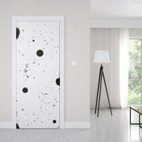 Vinyle de porte peinture &eacute;claboussure