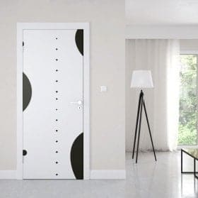 Portes autocollants r&eacute;tros cercles