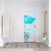 Autocollants de portes couleurs de passion