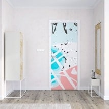 Décalques portes couleurs tropicales