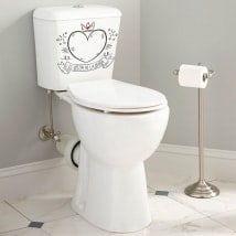 Vinyle pour toilettes et salles de bains le fauteuil de la reine