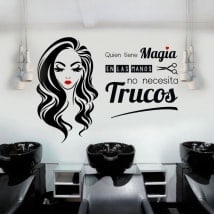 Vinyles salons de beauté et coiffeurs qui a la magie