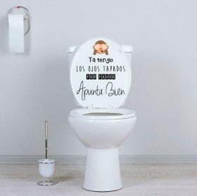 Vinyle salle de bain WC viser bien