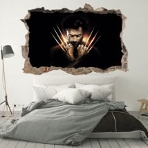 Stickers muraux X-Men Origins Wolverine 3D