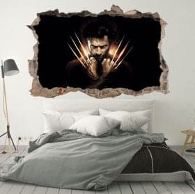 Stickers muraux X-Men Origins Wolverine 3D