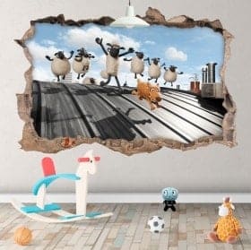 Fonds d'&eacute;cran Shaun mouton 3D
