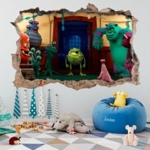 Vinyle pour enfants université monsters 3D