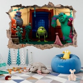 Vinyle pour enfants université monsters 3D