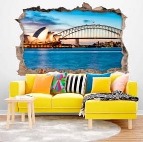 Vinyle d&eacute;coratif Sydney Australie 3D