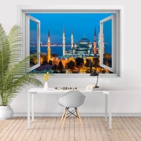 Vinilos mezquita azul o del Sult&aacute;n Ahmed Estambul 3D