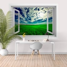 Vinyle coucher de soleil dans le domaine 3D