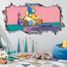 Vinyle décoratif Les Simpsons 3D