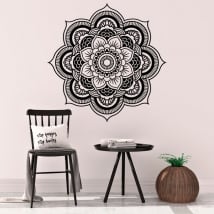 Vinyle mandalas lotus de yoga