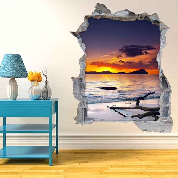 ANHUIB 3D Autocollants Muraux pour Salon,Stickers Muraux Salle de Bain,Sticker  Mural Paysage Mer,3D Sticker Muraux de Plage Chambre à Coucher Décor, Stickers Muraux Cadeaux Décoration Maison,90x60cm : : Bébé et  Puériculture