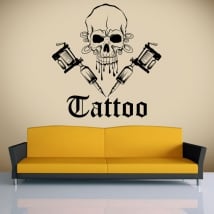 Vinyle décoratif tatouage de crâne