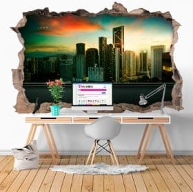 Vinyle 3D ville Kuala Lumpur Malaisie