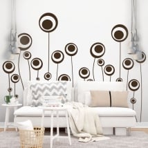 Stickers muraux fleurs de cercles
