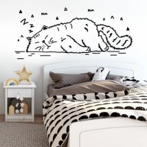 Stickers muraux la sieste du chat