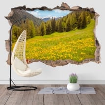 Stickers muraux Campo Tures Italie 3D