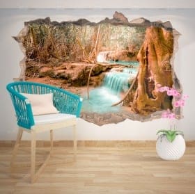 Vinyle d&eacute;coratif cascade nature 3D