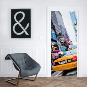 Vinyle pour les portes taxi New York