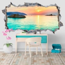 Vinyle aube les plages Côn Đảo Vietnam 3D