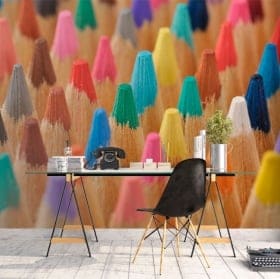 Papiers peints crayons de couleur