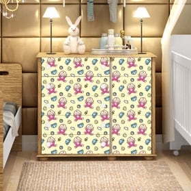 Vinyle et autocollants décorer des meubles de bébé