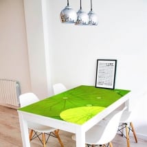 Vinyle décoratif tables nénuphars