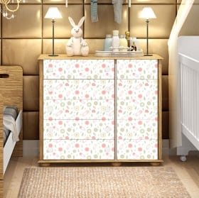 Stickers muraux commode pour bébé