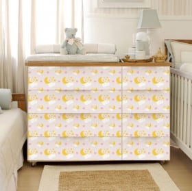 Vinyle décorer commode bébé