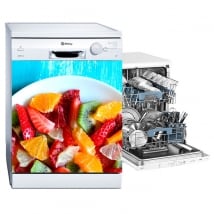 Vinyle vaisselle fruits sur la plaque