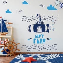Vinyle pour enfants sous-marin jouons