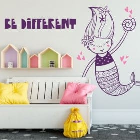 Vinyle d&eacute;coratif murs sir&egrave;ne &ecirc;tre diff&eacute;rent