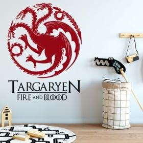 Vinyle décoratif game of thrones le feu et le sang