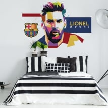 Vinyle lionel messi barcelone football