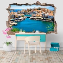 Vinyle grèce agios nikolaos île de crète