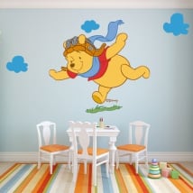 Vinyle pour enfants winnie the pooh aviateur