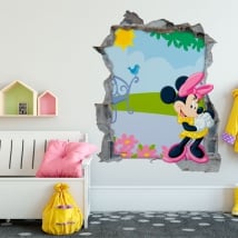 Stickers muraux minnie mouse disney 3d