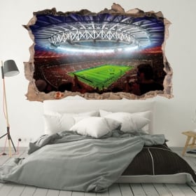 Vinyle murs stade de football monde russie 2018 3d