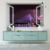 Vinyle fenêtres rayons malaisie ville putrajaya 3d