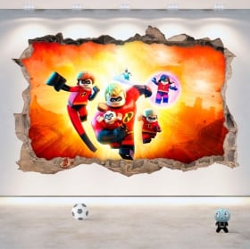 Vinyle et autocollants 3d lego l'incroyable 2